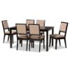 Picture of PEARL 7-PCE 6-PERSON DINING SET Black