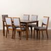 Picture of PEARL 7-PCE 6-PERSON DINING SET Brown