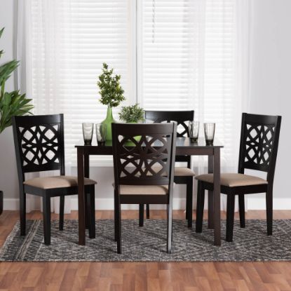 Picture of SIENNA 5-PCE 4-PERSON DINING SET BLACK
