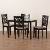 Picture of SIENNA 5-PCE 4-PERSON DINING SET BLACK