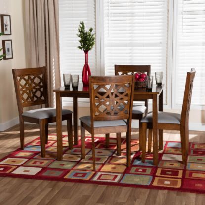 Picture of SIENNA 5-PCE 4-PERSON DINING SET BROWN