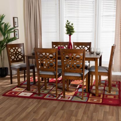Picture of SIENNA 7-PCE 6-PERSON DINING SET BROWN
