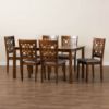 Picture of SIENNA 7-PCE 6-PERSON DINING SET BROWN
