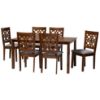 Picture of SIENNA 7-PCE 6-PERSON DINING SET BROWN