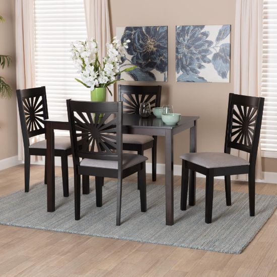 Picture of Dorina 5-PCE 4-PERSON DINING SET BLACK