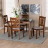 Picture of Dorina 5-PCE 4-PERSON DINING SET BROWN