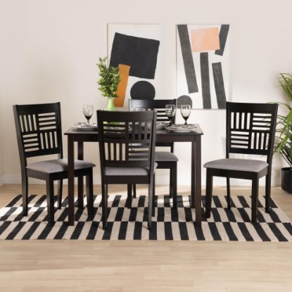 Picture of Lana 5-PCE 4-PERSON DINING SET BLACK