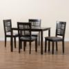 Picture of Lana 5-PCE 4-PERSON DINING SET BLACK