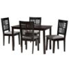 Picture of Lana 5-PCE 4-PERSON DINING SET BLACK