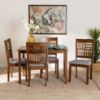 Picture of Lana 5-PCE 4-PERSON DINING SET BROWN