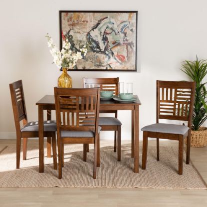 Picture of Lana 5-PCE 4-PERSON DINING SET BROWN