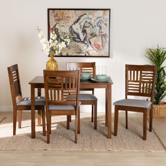 Picture of Lana 5-PCE 4-PERSON DINING SET BROWN