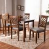 Picture of Norah 5-PCE 4-PERSON DINING SET BROWN