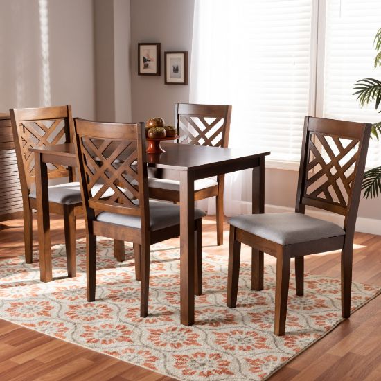 Picture of Norah 5-PCE 4-PERSON DINING SET BROWN