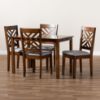 Picture of Norah 5-PCE 4-PERSON DINING SET BROWN