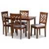 Picture of Norah 5-PCE 4-PERSON DINING SET BROWN