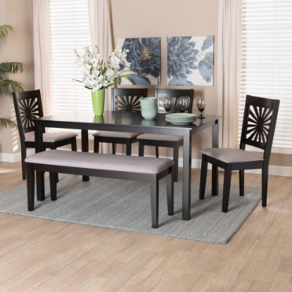 Picture of Dorina 6-PCE 6-PERSON DINING SET BLACK