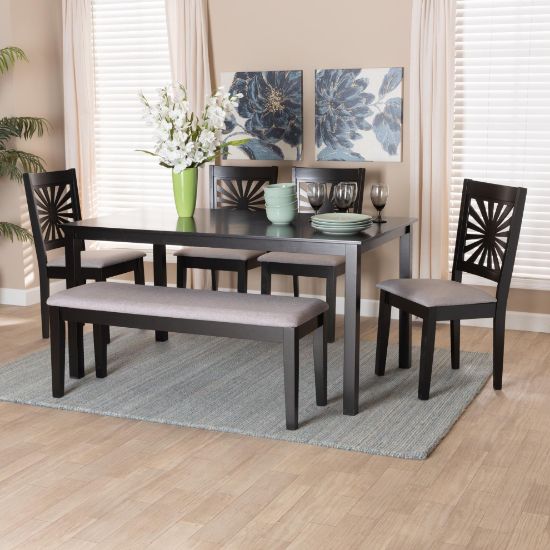 Picture of Dorina 6-PCE 6-PERSON DINING SET BLACK