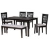 Picture of Florencia 6-PCE 6-PERSON DINING SET BLACK