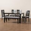 Picture of Lana 6-PCE 6-PERSON DINING SET Black