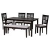 Picture of Lana 6-PCE 6-PERSON DINING SET Black
