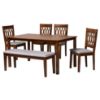 Picture of Florencia 6-PCE 6-PERSON DINING SET BROWN
