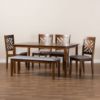 Picture of Norah 6-PCE 6-PERSON DINING SET BROWN