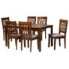 Picture of Florencia 7-PCE 6-PERSON DINING SET BROWN