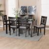 Picture of Dorina 7-PCE 6-PERSON DINING SET BLACK