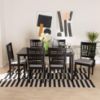 Picture of Lana 7-PCE 6-PERSON DINING SET BLACK
