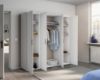 Picture of Alora White Wardrobe 187cm