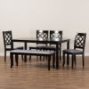 Picture of Sari 6-PCE 6-PERSON DINING SET BLACK