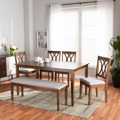 Picture of Lora 6-PCE 6-PERSON DINING SET BROWN