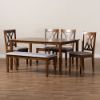 Picture of Lora 6-PCE 6-PERSON DINING SET BROWN