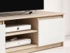 Picture of Nevada White  & light wood T.V Unit 140cm 