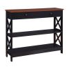 Picture of Driftwood Black Drawer Console  