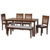 Picture of Azure 6-PCE 6-PERSON DINING SET BROWN