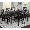 Picture of Dove 6-Person 7-Piece Black Dining Set 