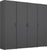 Picture of Alora Grey Wardrobe 187cm 