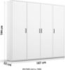 Picture of Alora Grey Wardrobe 187cm 