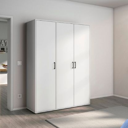 Picture of Alora White Wardrobe 140cm