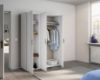 Picture of Alora White Wardrobe 140cm