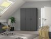 Picture of Alora Grey Wardrobe 140cm