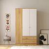 Picture of Alexsa White & Lightwood Wardrobe 105 cm 