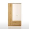 Picture of Alexsa White & Lightwood Wardrobe 105 cm 