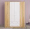 Picture of Alexsa White & Lightwood Wardrobe 160 cm  