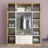 Picture of Alexsa White & Lightwood Wardrobe 160 cm  