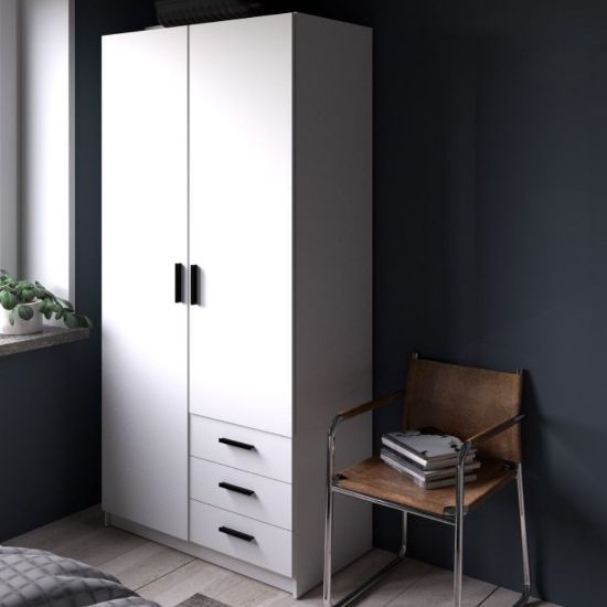 Picture of Nordic White  Wardrobe 100cm