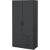 Picture of Nordic Grey Wardrobe 100cm 