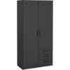 Picture of Nordic Grey Wardrobe 100cm 
